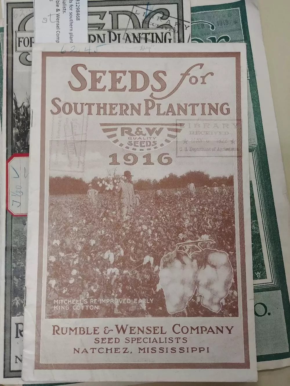 Seeds for Southern Planting 1916 catalogue