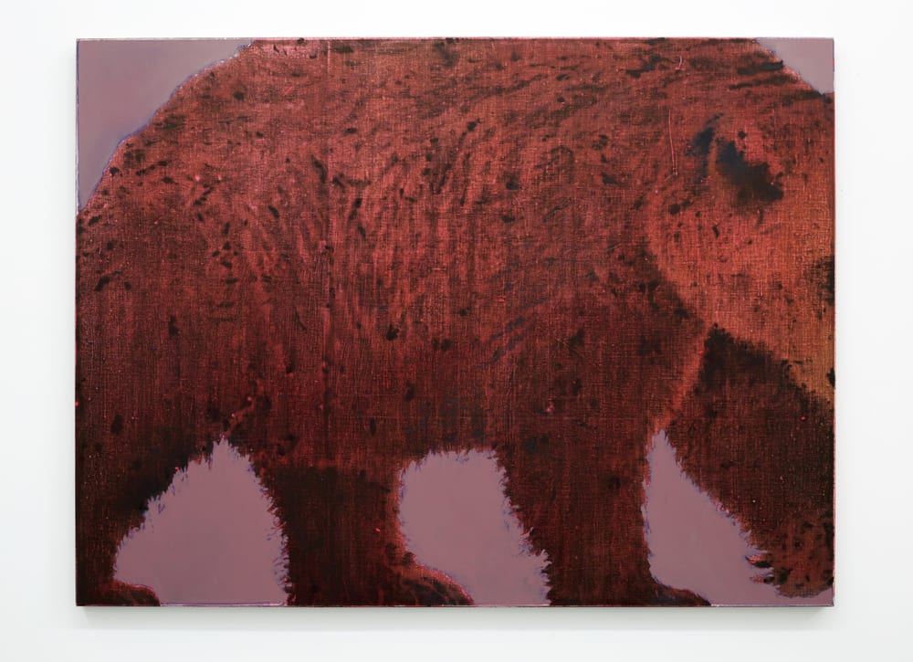 Reece Jones. 'Form Dangerous Form'. 2025-2026. Oil and acrylic ink on gesso on linen. 120x160cm