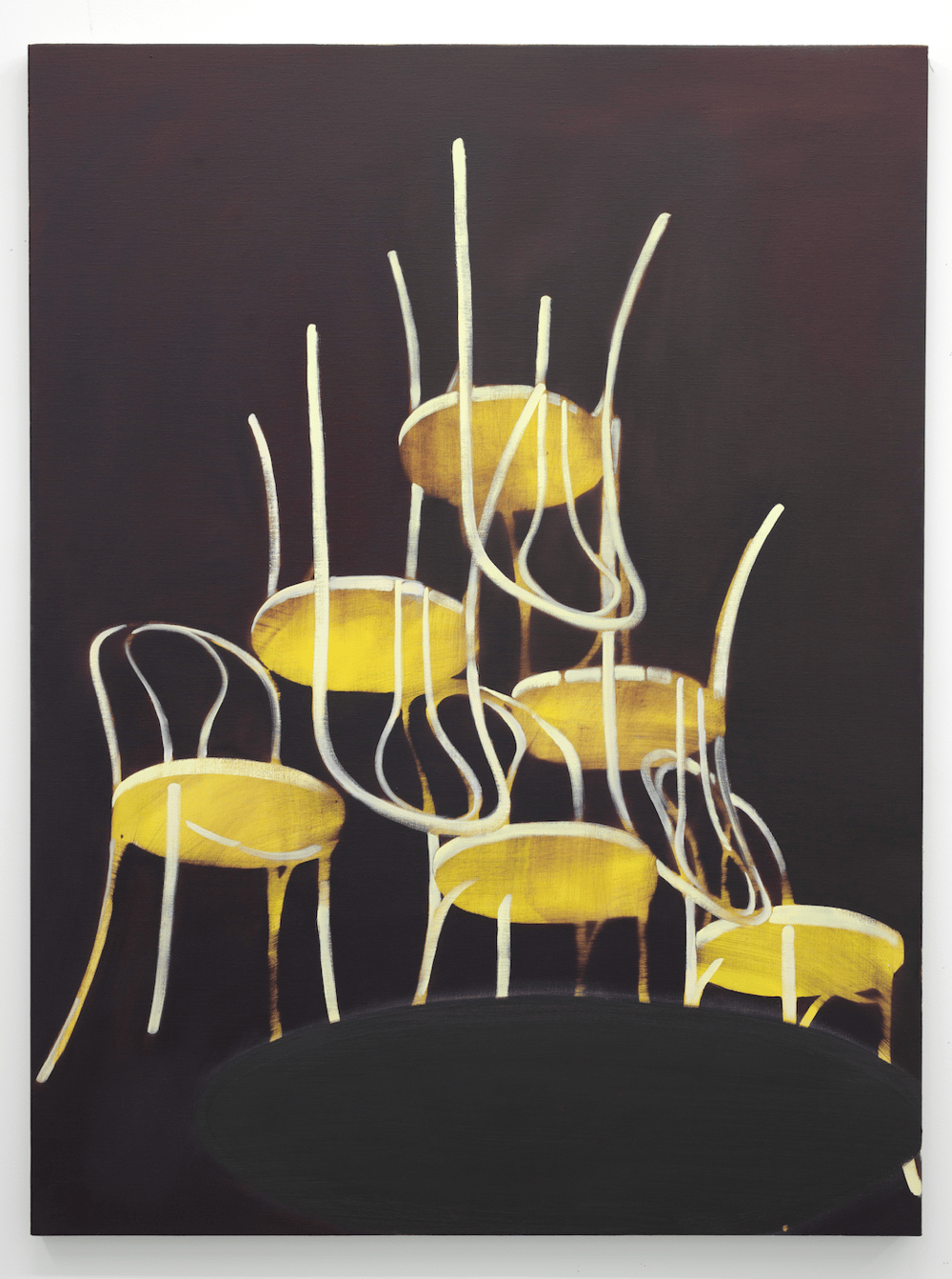 Reece Jones. 'This House Is Clean'. 2025-2026. Oil and acrylic ink on gesso on linen. 160x120cm